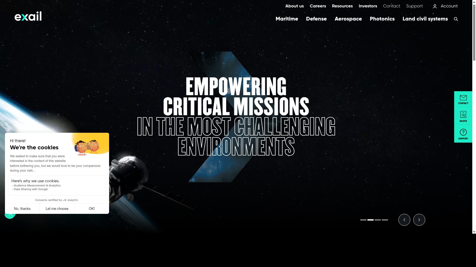 Exail (Muquans/iXblue) website